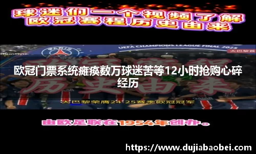 欧冠门票系统瘫痪数万球迷苦等12小时抢购心碎经历